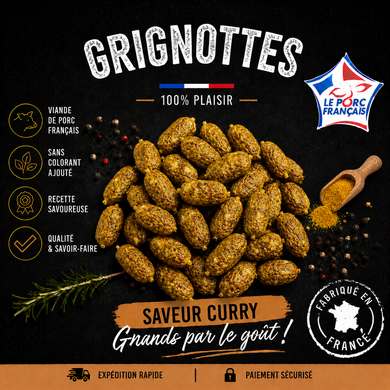 Grignottes au Curry